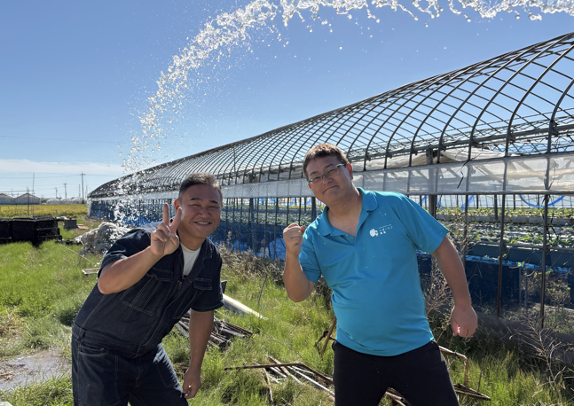 クラファン公開から2週間。神野さんが井戸を掘りに来てくれました